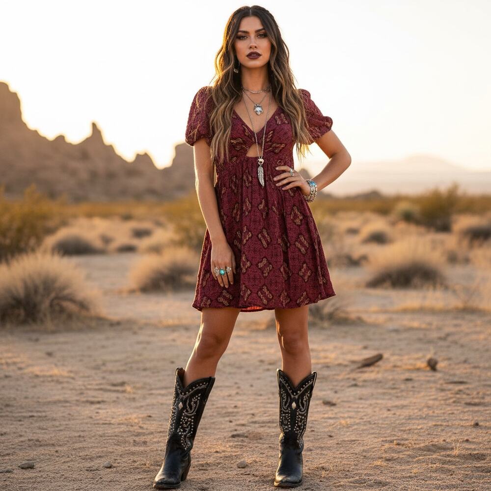 Anthropologie Cutout Waist Dress | Size M |